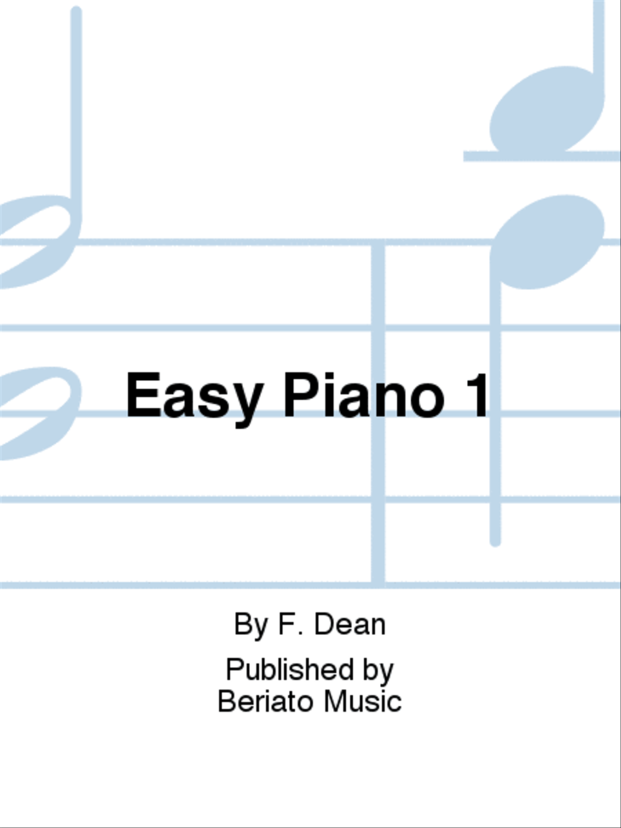 Easy Piano 1 Easy Piano 1 Easy Piano scores gallery preview page 1