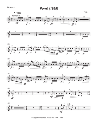 Forró (1998) trumpet 2 part