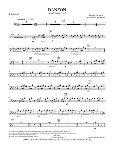 Danzon (from Fancy Free) - Trombone 1