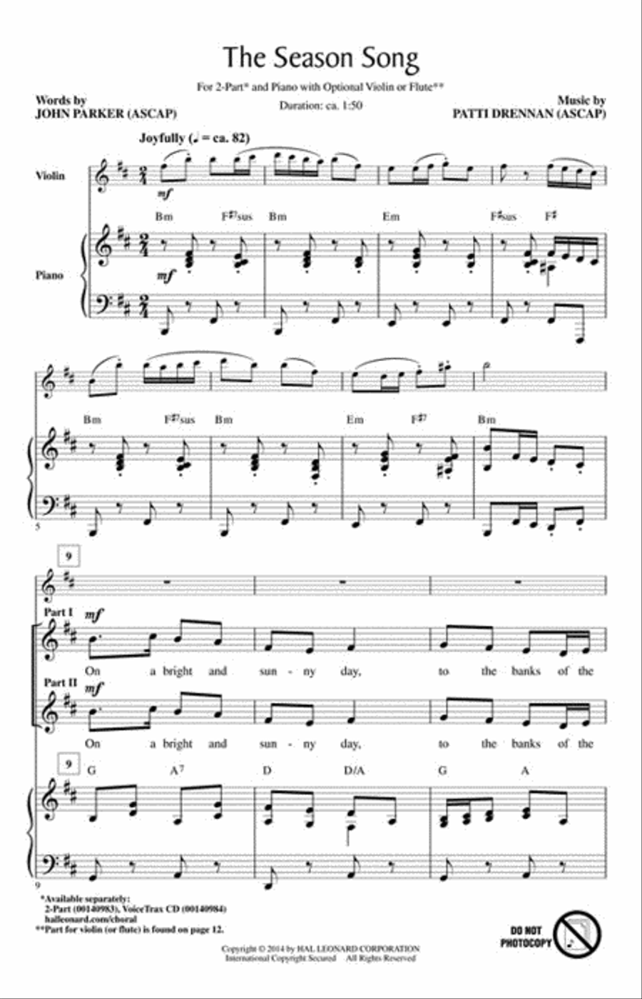 The Season Song Choir scores gallery preview page 2