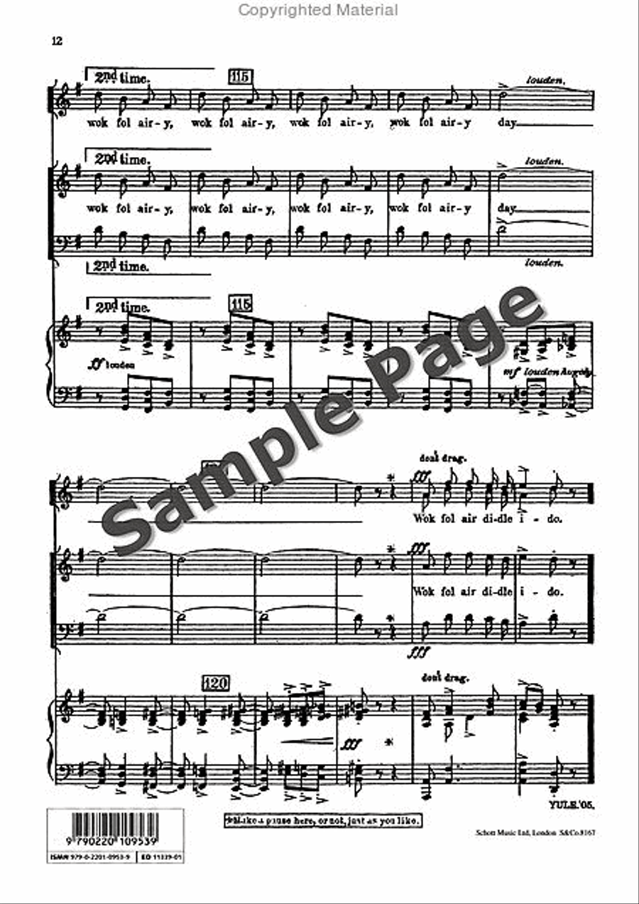 I'm Seventeen Come Sunday 4-Part scores gallery preview page 13