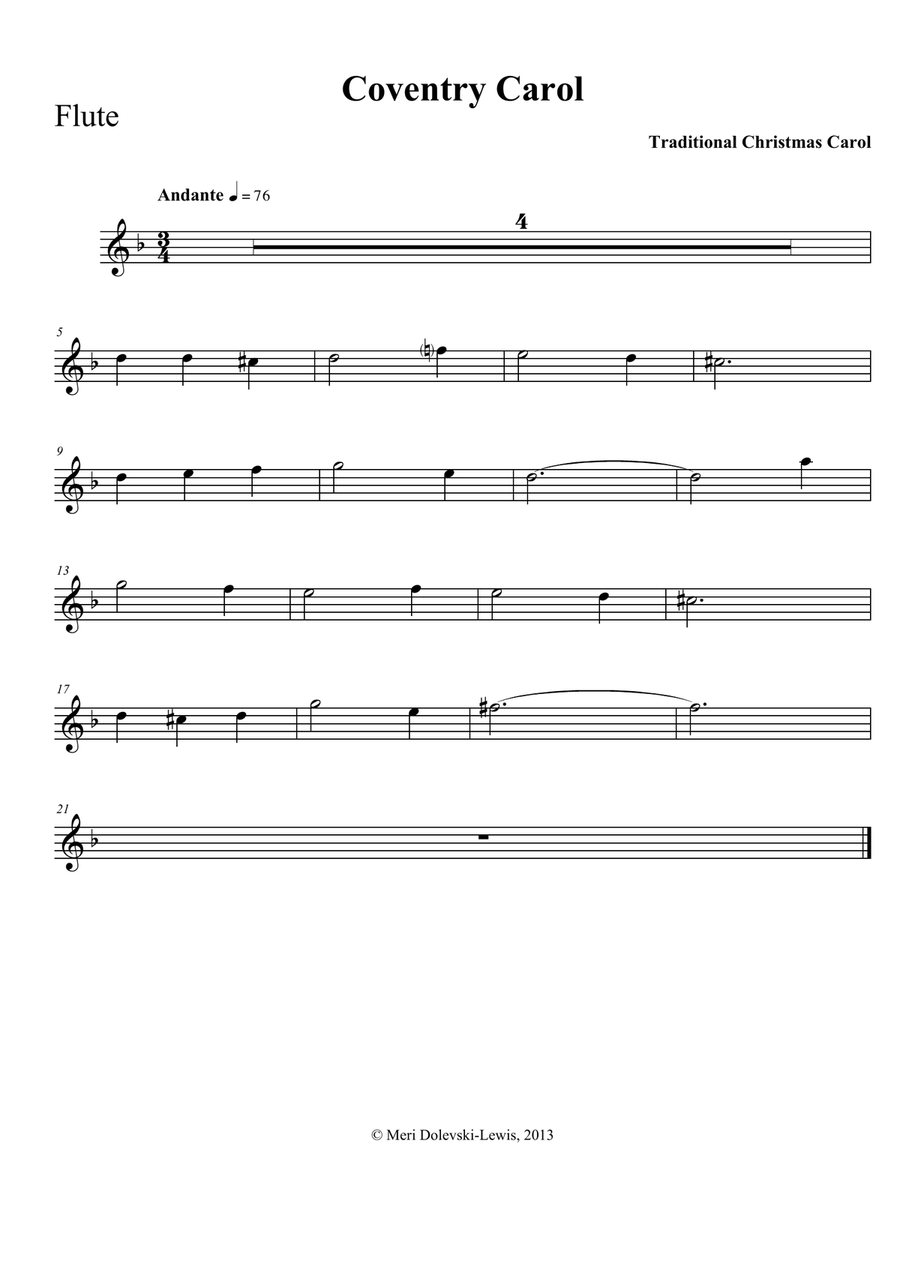 A Beginner Flute Christmas Flute Solo scores gallery preview page 4