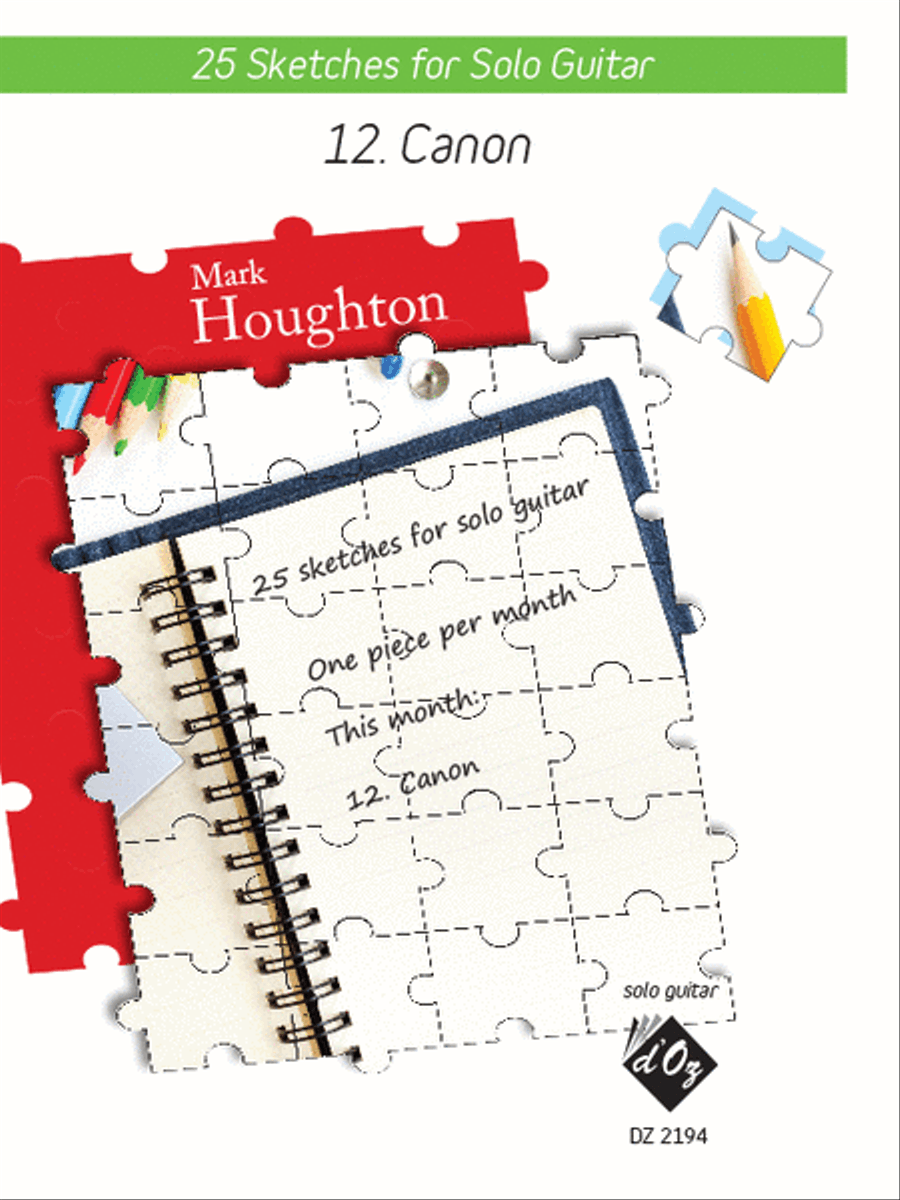 25 Sketches - Canon 25 Sketches - Canon Classical Guitar scores gallery preview page 1