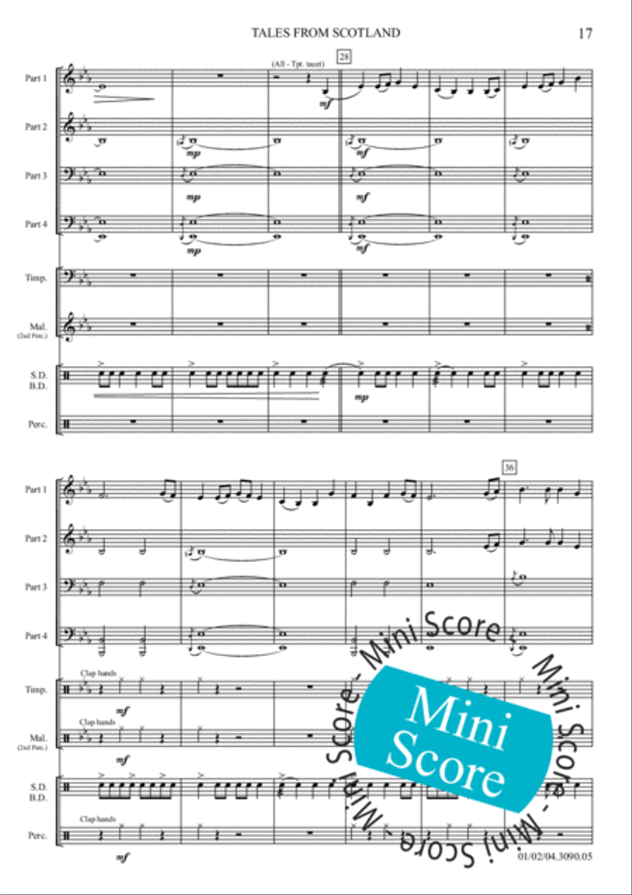 Tales from Scotland Fanfare Band scores gallery preview page 23
