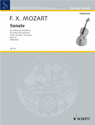 Book cover for Sonata E Major