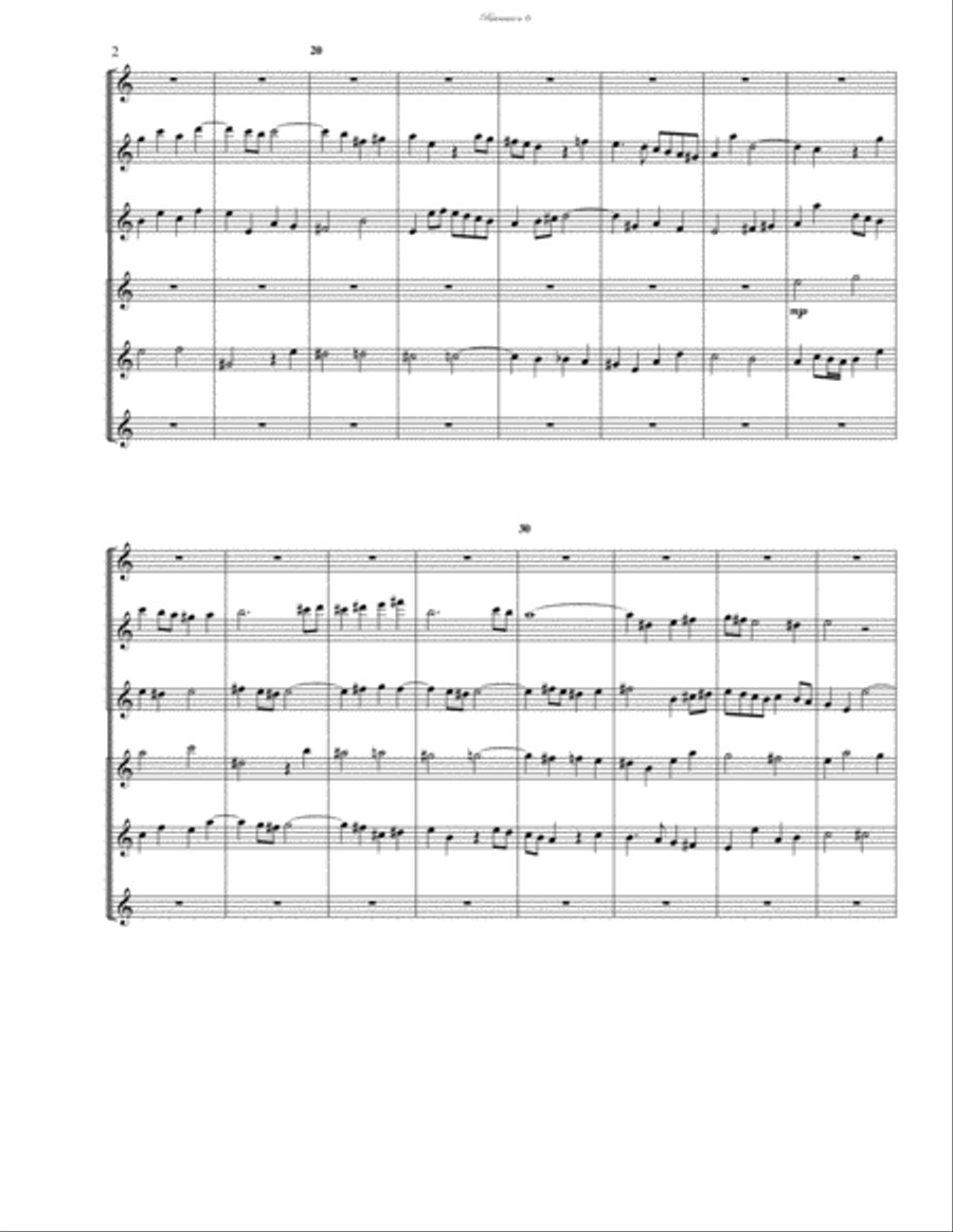 Ricercare a 6 Large Ensemble scores gallery preview page 2