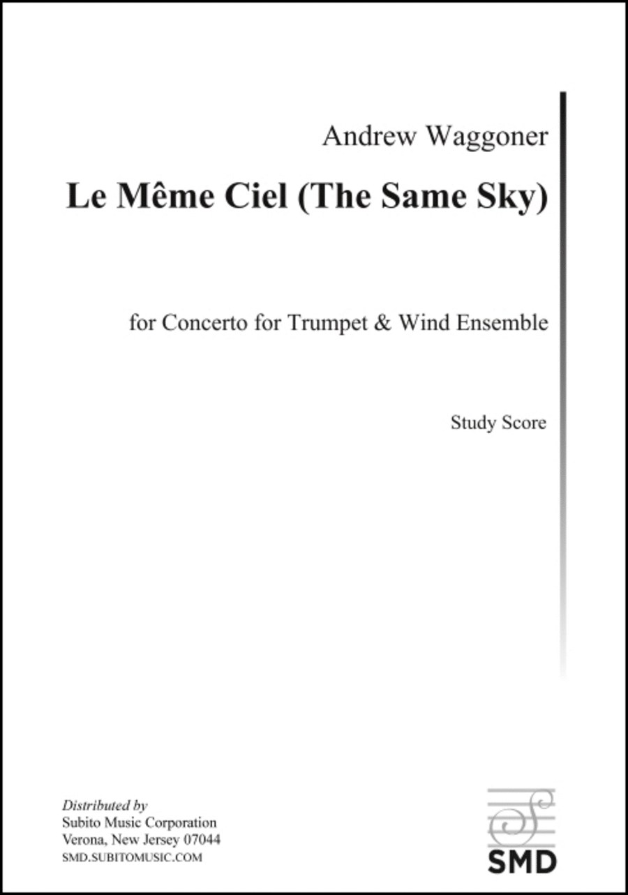 Le Même ciel (The Same Sky) concerto Woodwind Ensemble scores gallery preview page 1