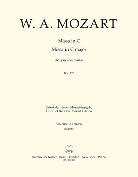 Missa C major, KV 337 'Missa solemnis'