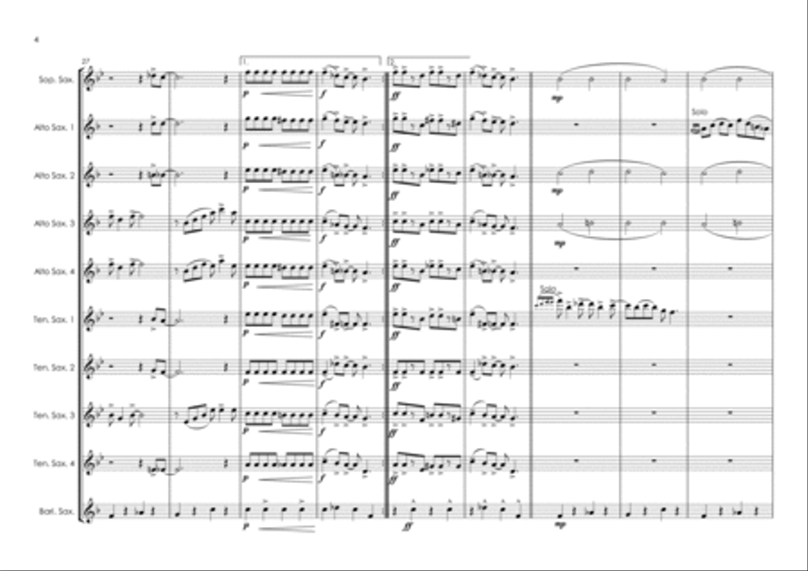 In The Mood Woodwind Ensemble scores gallery preview page 6