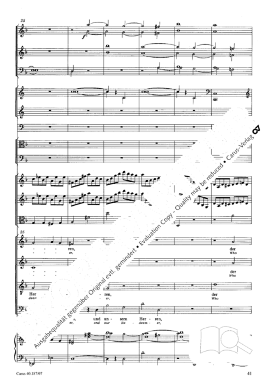 We all believe in one true God (Wir glauben all an einen Gott) 4-Part scores gallery preview page 42