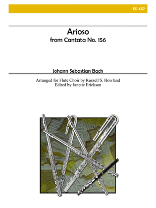 Book cover for Arioso from Cantata BWV 25 for Flute Choir