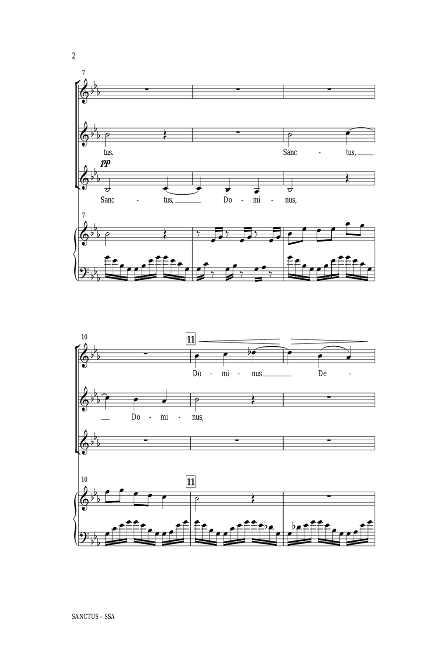 Sanctus (arr. Jill Gallina)