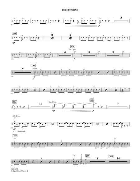 Kirkpatrick's Muse - Percussion 1