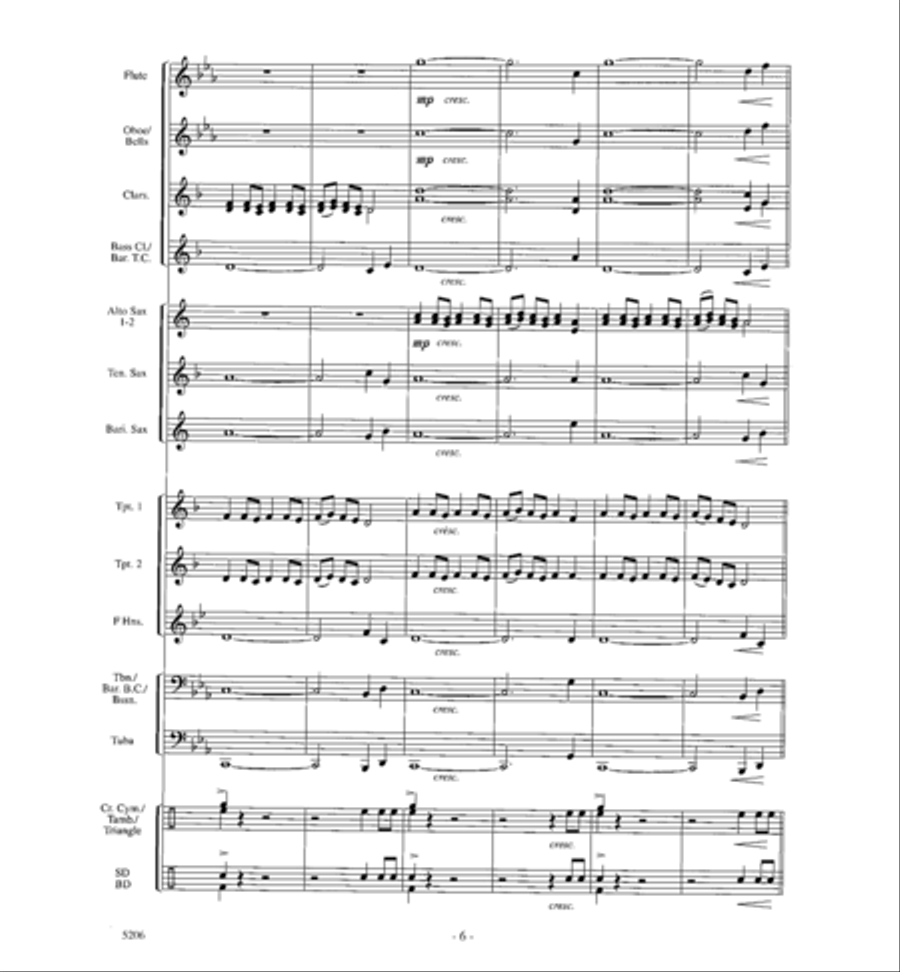 Dance of the Jester Concert Band scores gallery preview page 5