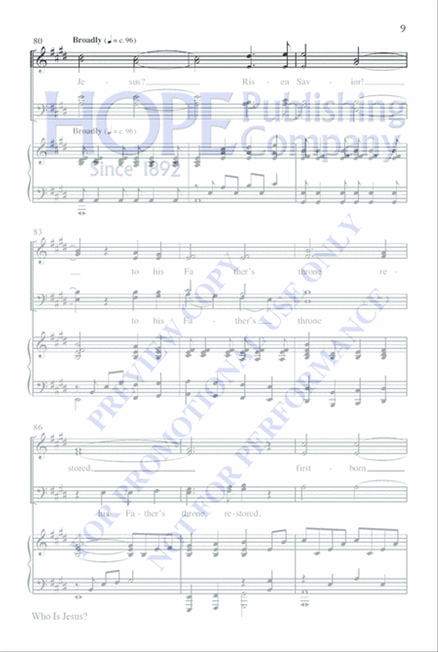 Who Is Jesus? 4-Part scores gallery preview page 13