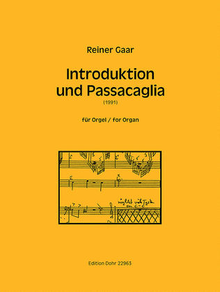 Introduktion und Passacaglia für Orgel (1991)