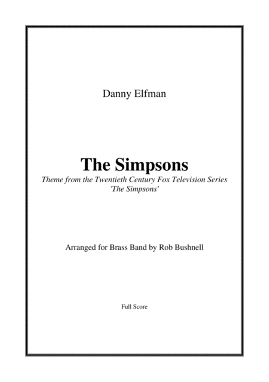 Theme From The Simpsons TM from the Twentieth Century Fox Television Series THE SIMPSONS image number null