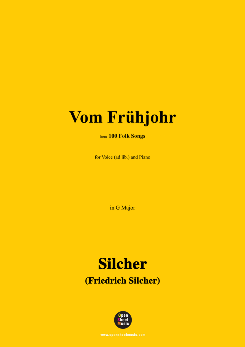 Silcher-Vom Frühjohr,for Voice(ad lib.) and Piano image number null