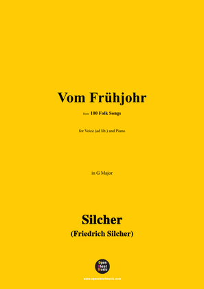 Silcher-Vom Frühjohr,for Voice(ad lib.) and Piano