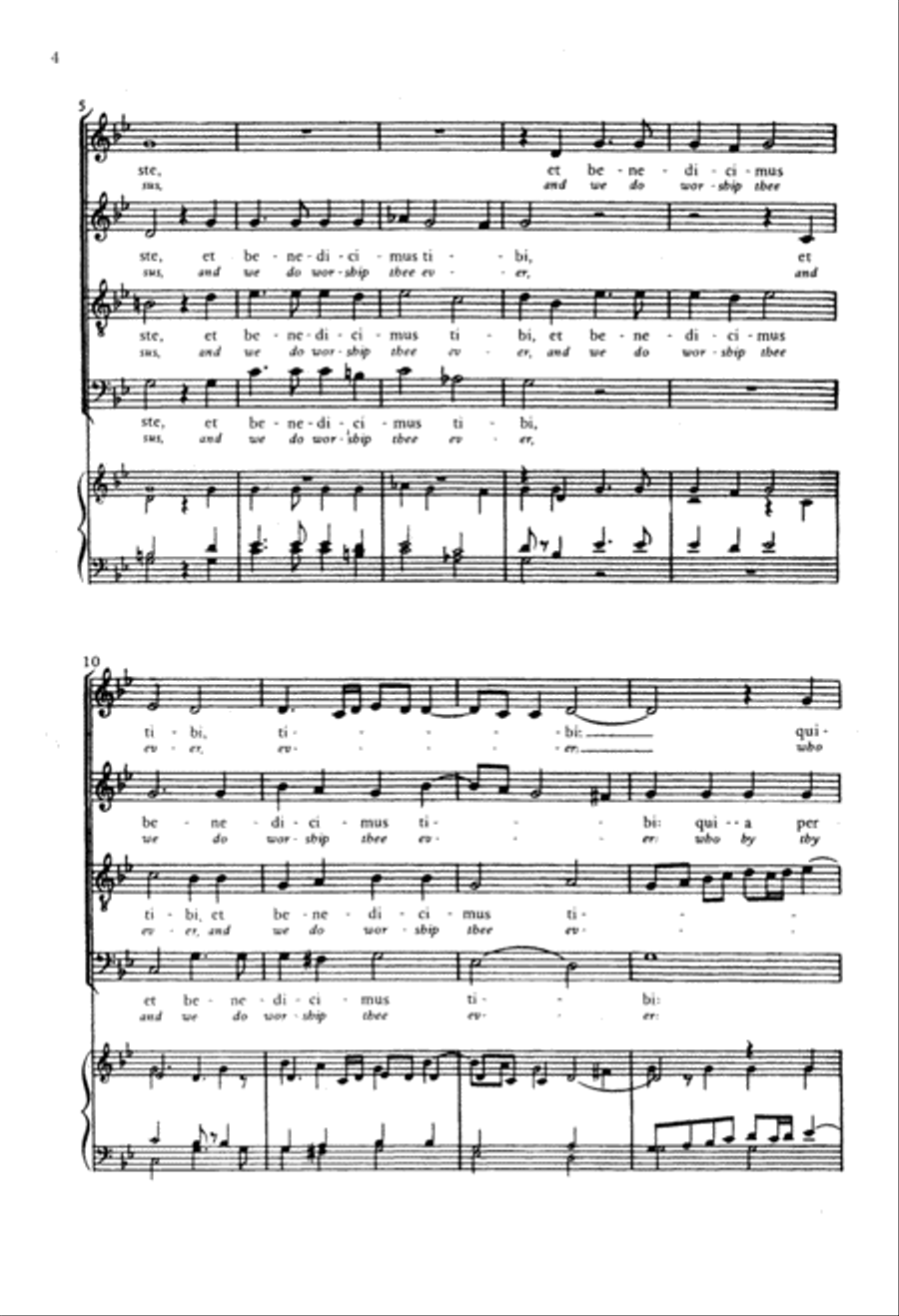 Adoramus te, Christe 4-Part scores gallery preview page 3