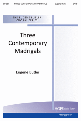 Book cover for Three Contemporary Madrigals