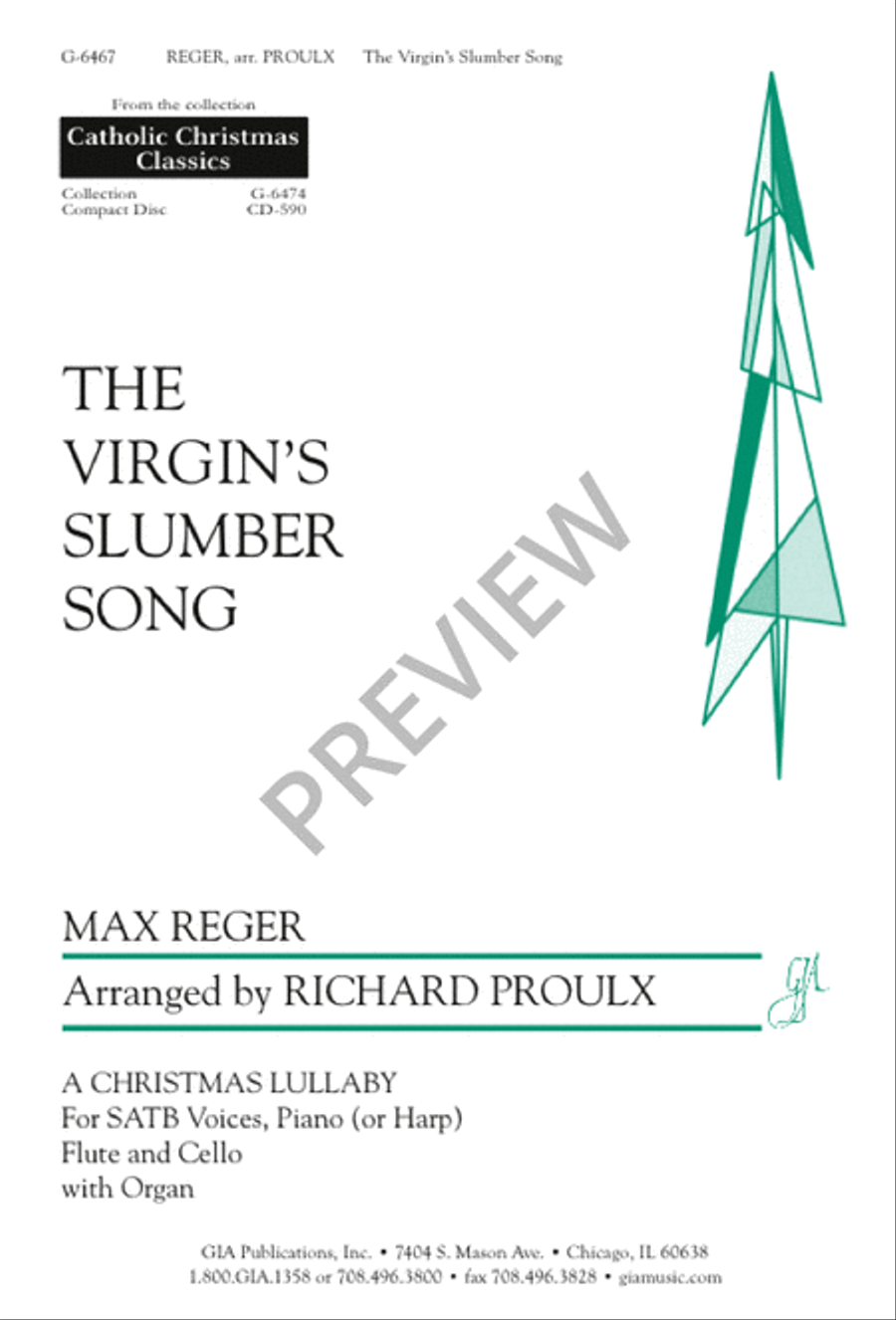 The Virgin's Slumber Song 4-Part scores gallery preview page 1