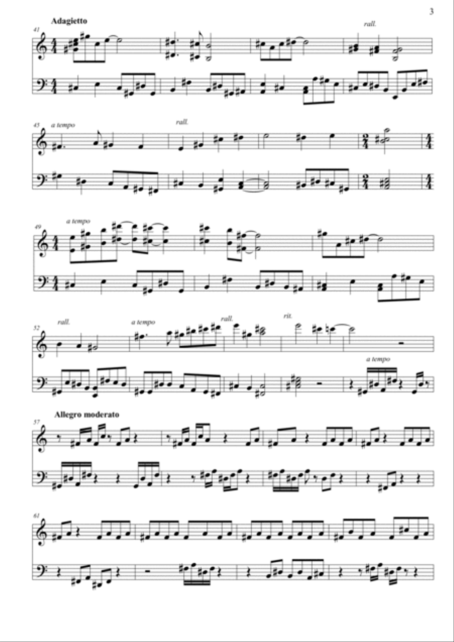 4 pezzi per pianoforte. 3- Minimal Pop Piano Solo scores gallery preview page 3