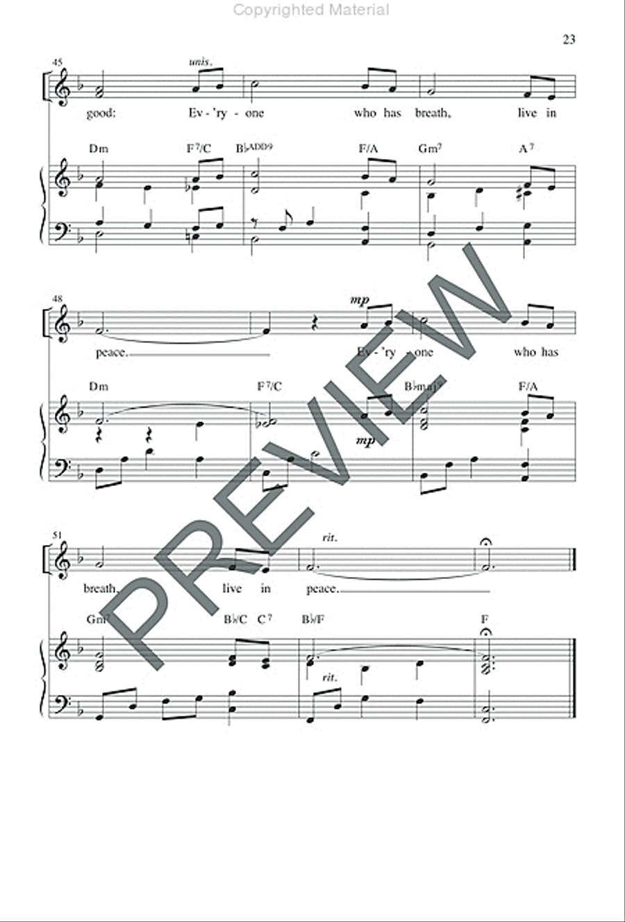 Sing for Peace - Preview edition SA scores gallery preview page 22