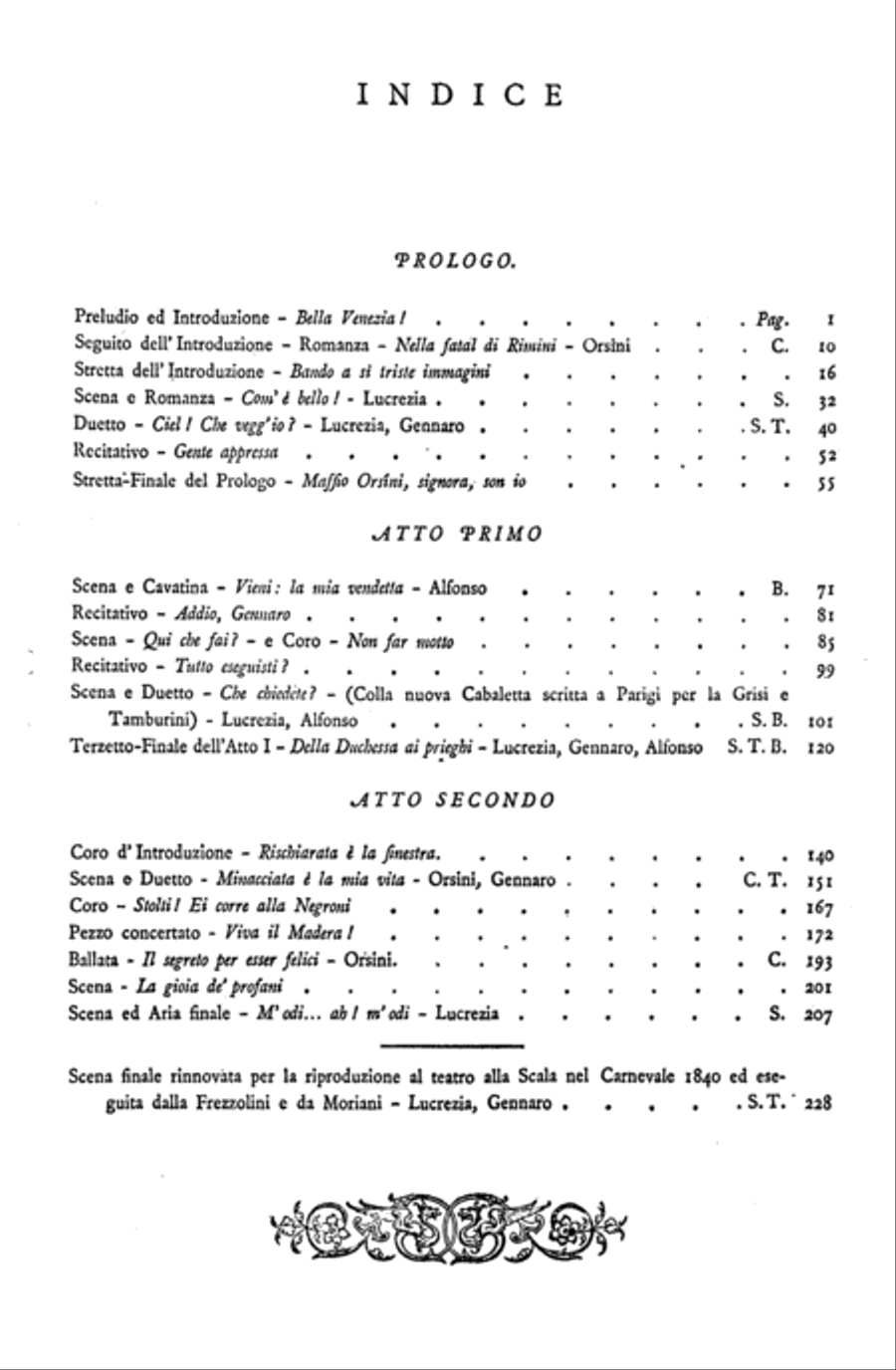 Lucrezia Borgia Voice scores gallery preview page 4