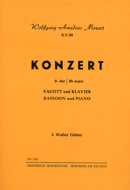 Konzert B-Dur, KV 191 / KlA