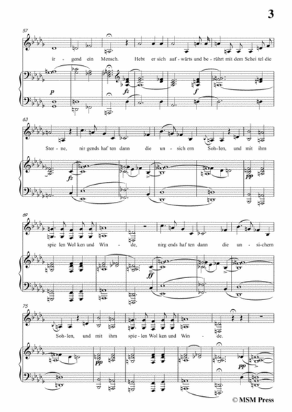 Schubert-Grenzen der Menschheit,in D flat Major,for Voice&Piano image number null