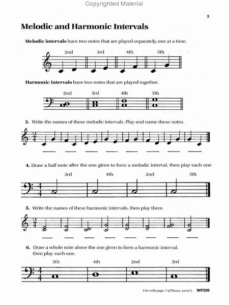 Bastien Piano Basics, Level 1, Theory