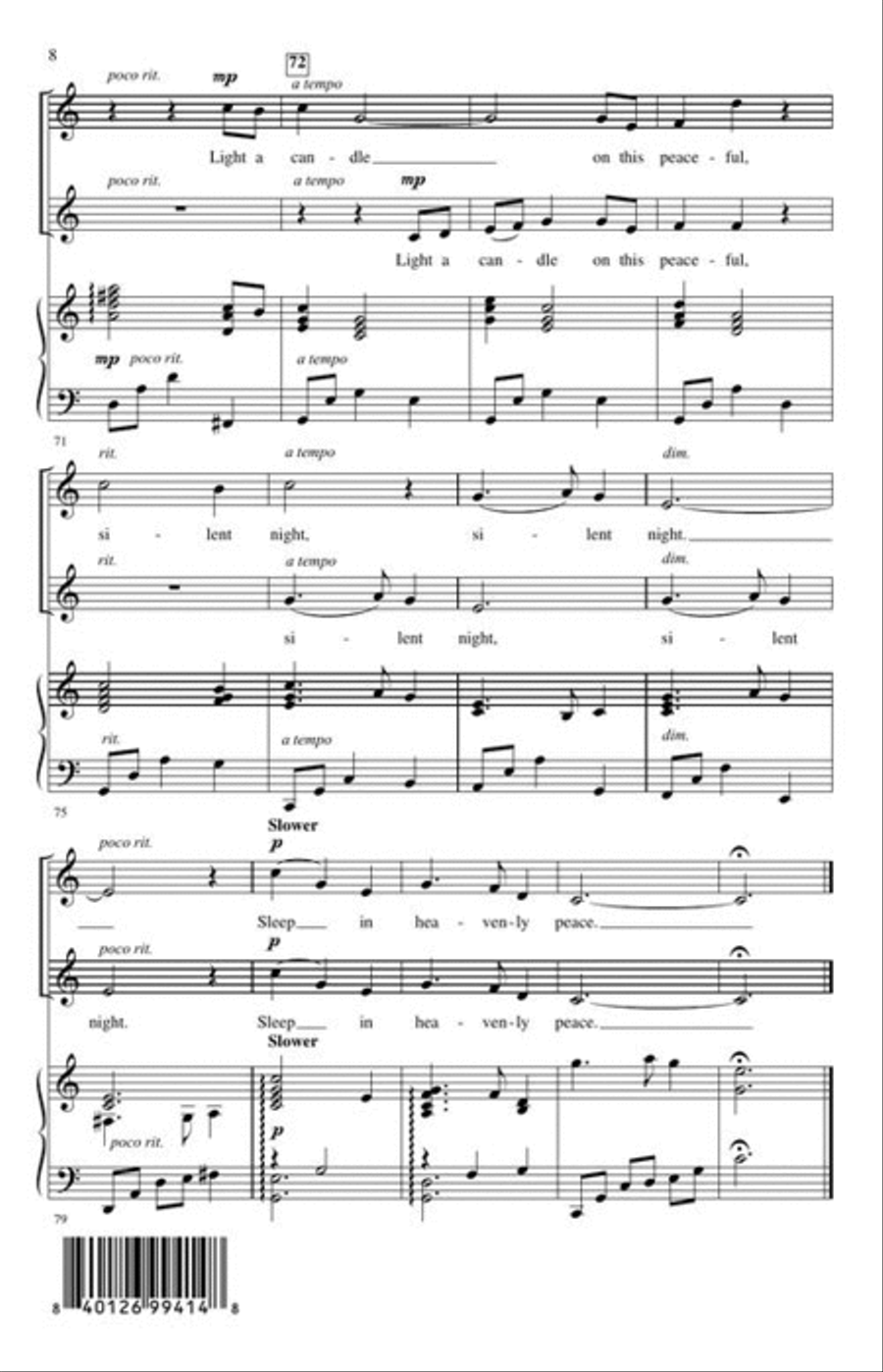 Light a Candle on This Silent Night 2-Part scores gallery preview page 6