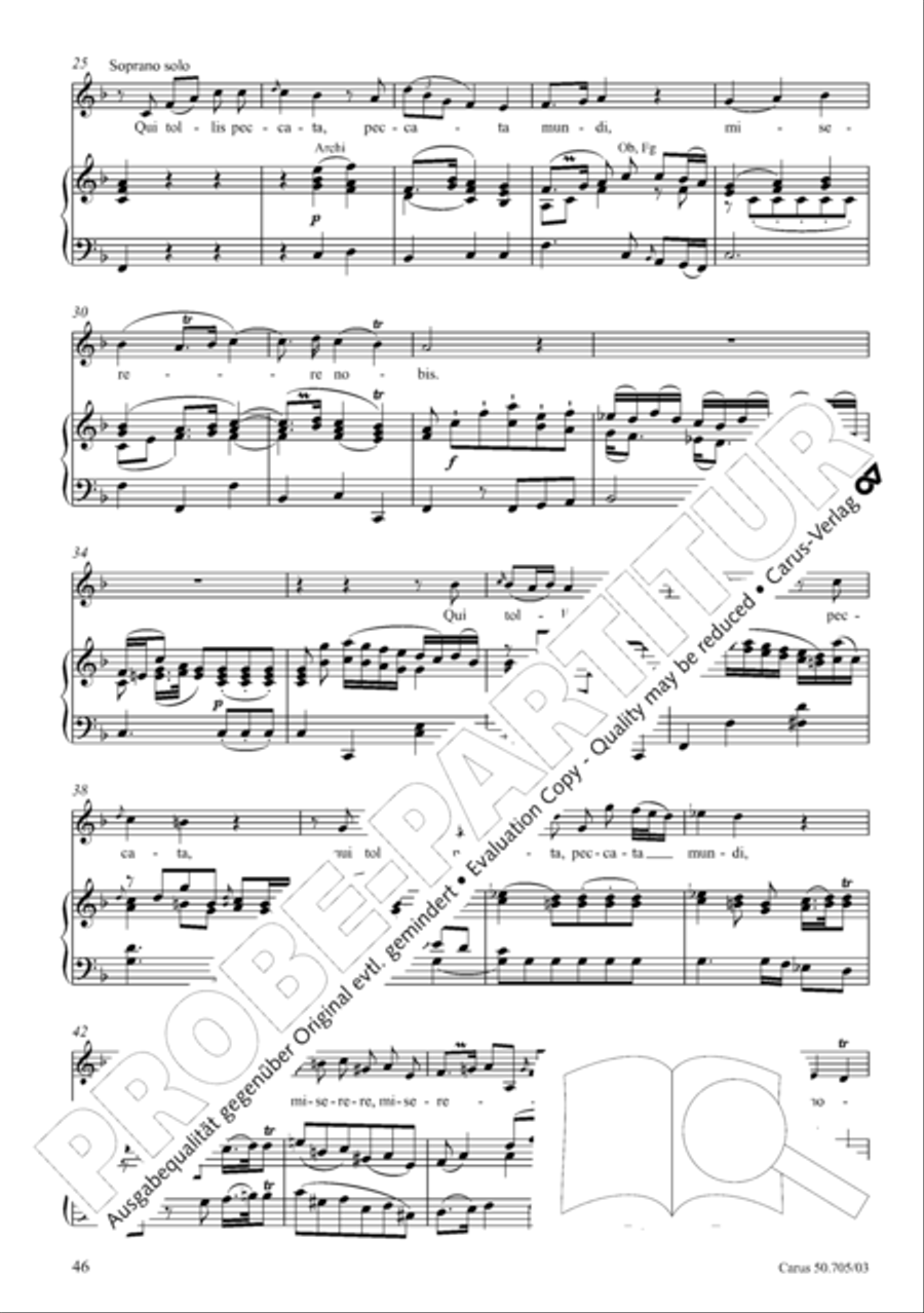 Missa in g. Hasse-Werkausgabe IV/3 4-Part scores gallery preview page 55