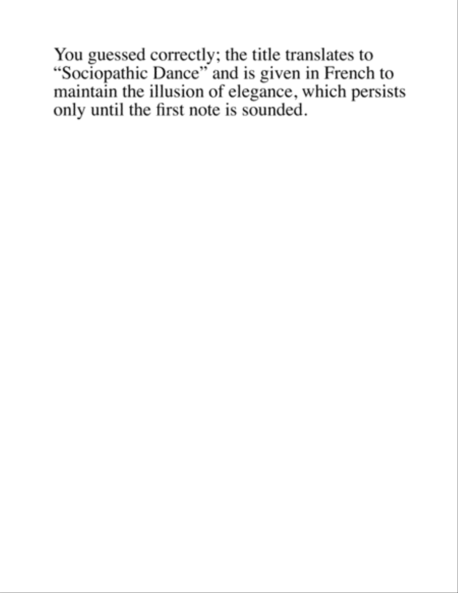 Danse Sociopathique for Woodwind Quintet Woodwind Quintet scores gallery preview page 2