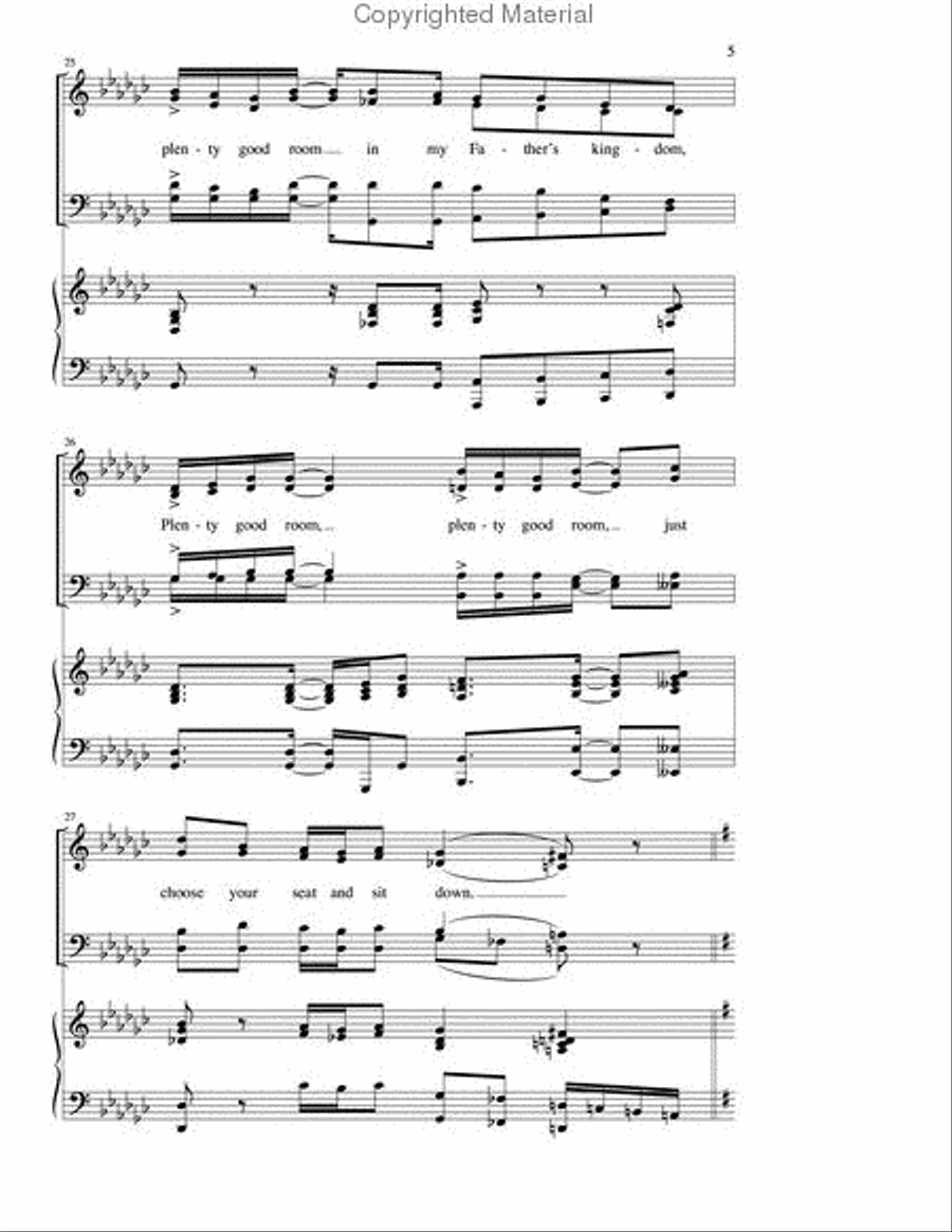 Oh, Glory! 4-Part scores gallery preview page 5