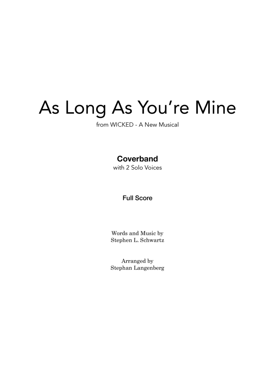 As Long As You're Mine Voice scores gallery preview page 1