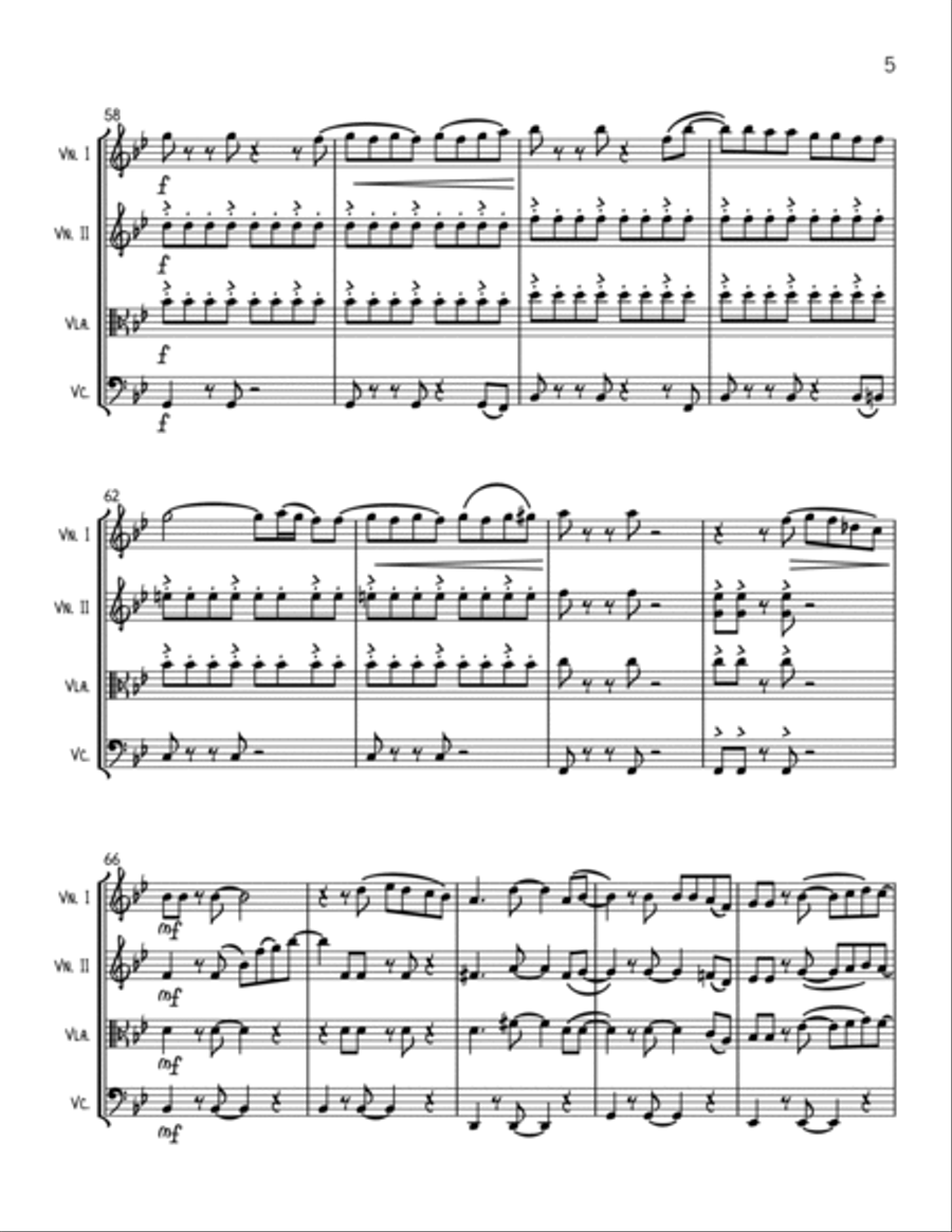 Made You Look Made You Look String Quartet scores gallery preview page 5