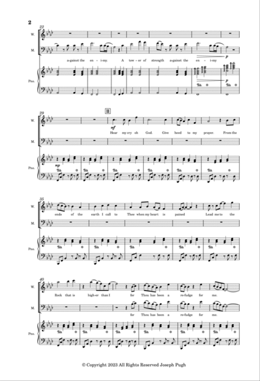 Psalms 61 Psalms 61 4-Part scores gallery preview page 2