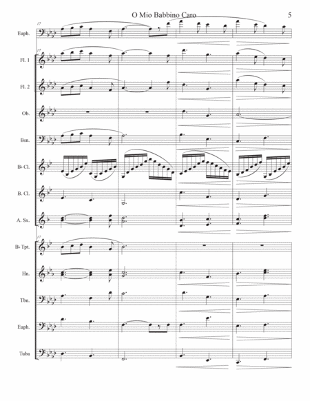 O Mio Babbino Caro, (Euph or Tuba solo with Band) image number null