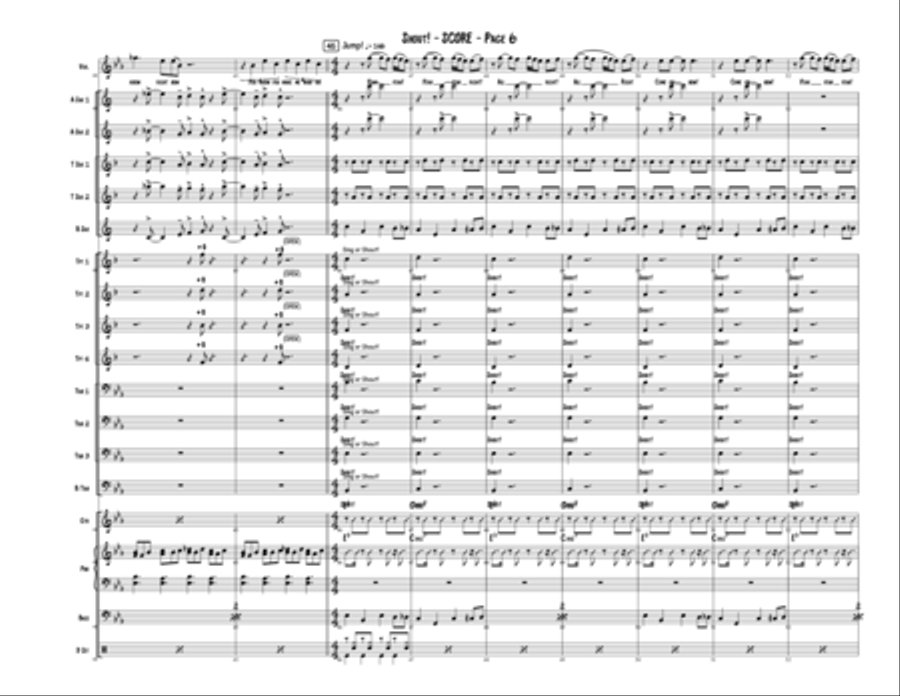 Shout Jazz Ensemble scores gallery preview page 6