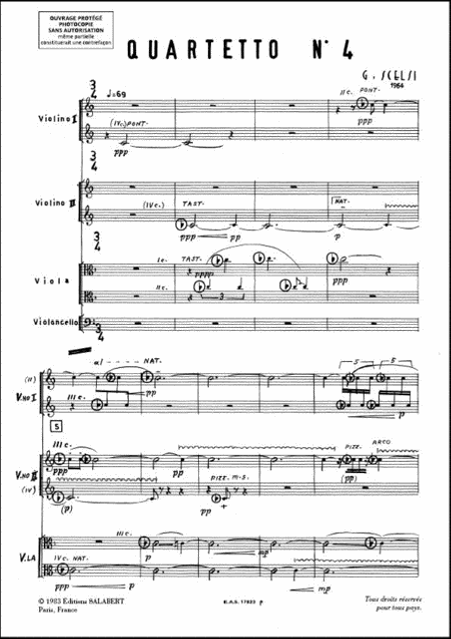 Quartetto N 4 2 Violons Alto Et Vlc Partition String Quartet scores gallery preview page 2