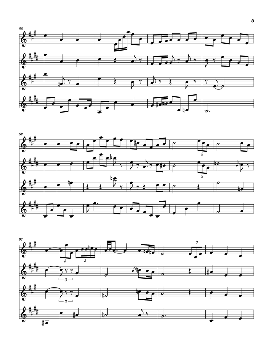 There Is A Fountain Filled With Blood Saxophone Quartet scores gallery preview page 6