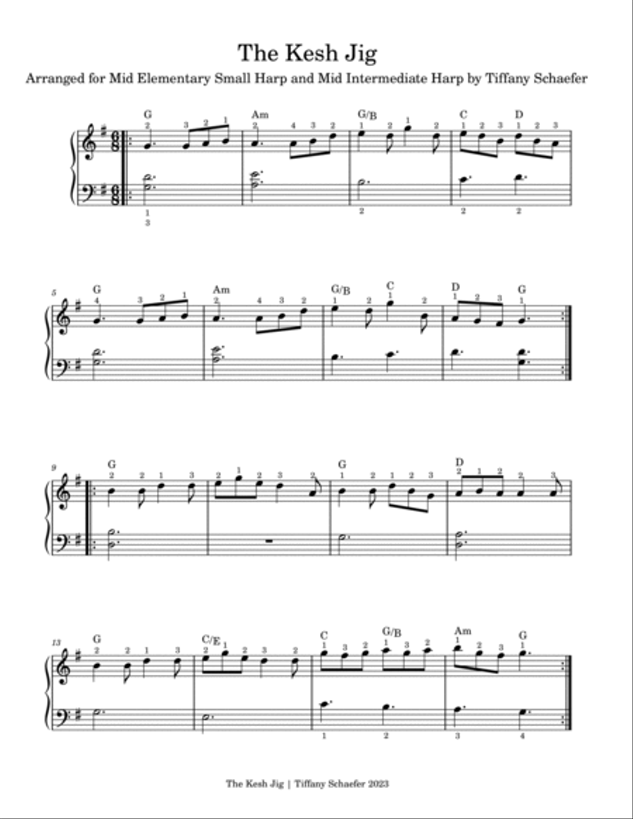 The Kesh Jig Lap Harp scores gallery preview page 2