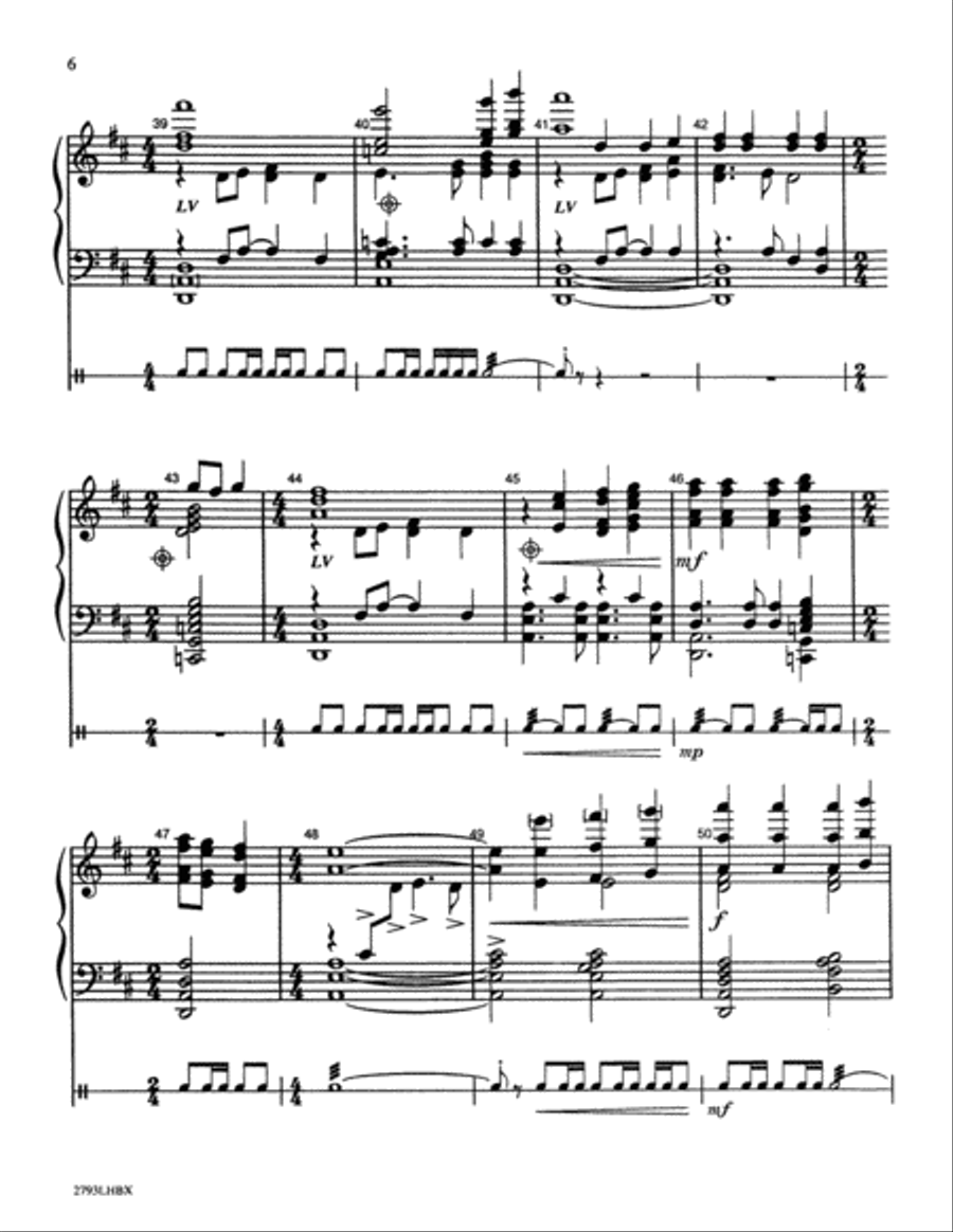 The Little Drummer Boy Handbell Choir scores gallery preview page 6