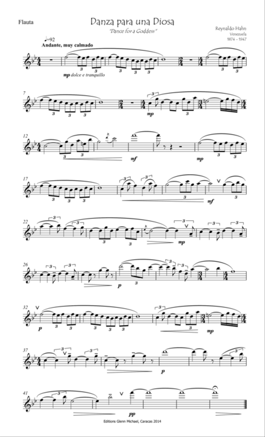 Dance for a Goddess for Flute & Piano Flute Solo scores gallery preview page 2