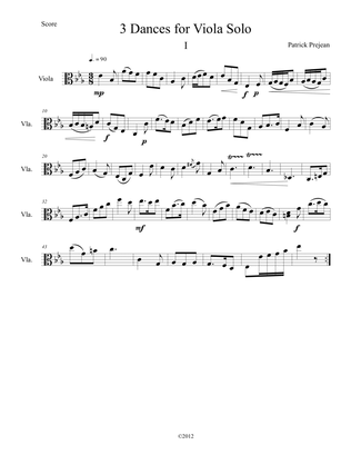 Works for Solo Viola