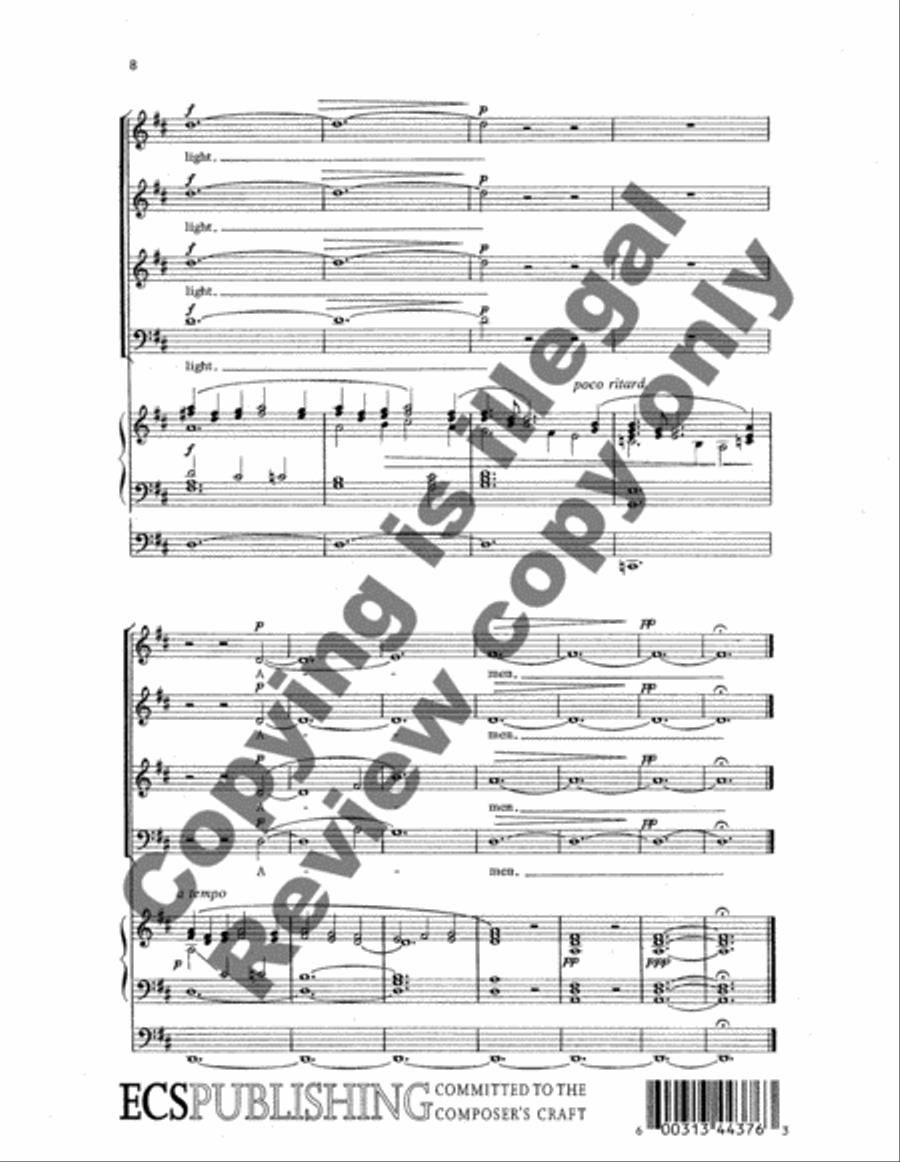 Jesu, Thou Joy of Loving Hearts 4-Part scores gallery preview page 4
