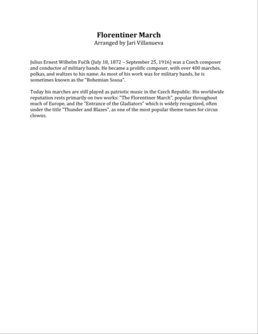Florentiner March for Brass Quintet Brass Quintet scores gallery preview page 2