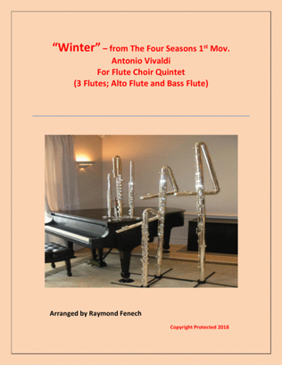 "Winter" from the Four Season 1 st Mov. - Flute Choir Quintet